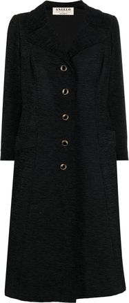 A.N.G.E.L.O. Vintage Cult 1960s single-breasted velvet coat - women - Velvet/Cupro - S - Black