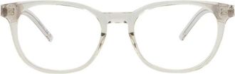 Saint Laurent SLM111001 Clear-Lens Acetate Eyeglasses - Clear