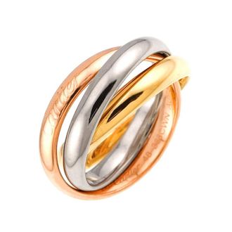 Cartier Yellow Gold (18K) Pink Gold (18K) White Gold (18K) Band Ring (Pre-Owned)