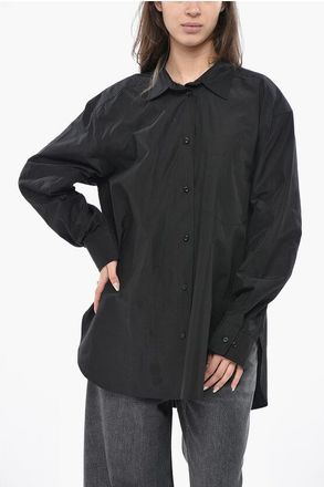 Andamane Oversized Cotton-Blend Shirt with Pocket size 40