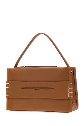 J.W.Anderson Womens Camel Leather Loafers Handbag Tan Borse A Mano Bag