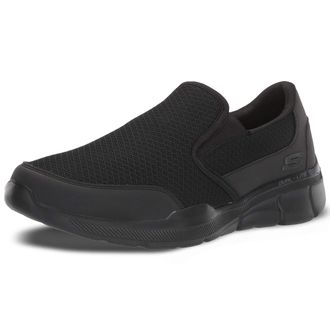 Skechers EQUALIZER 3.0, Mens Slip On, Black (Black Mesh/Pu/Trim Bbk), 8 UK (42 EU)