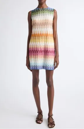 Missoni D&eacute;grad&eacute; Raschel Knit Minidress in Smspt-Multicolor at Nordstrom, Size 36