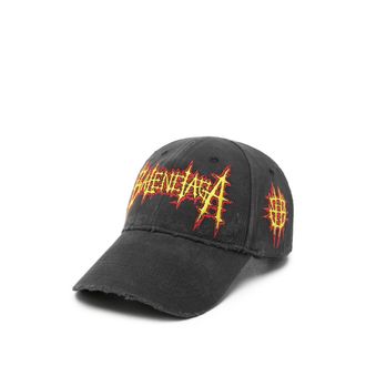 Balenciaga Embroidery Distressed Baseball Cap