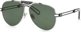 Philipp Plein Green Pilot Mens Sunglasses SPP048M 0583 62