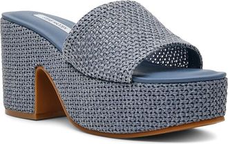 Steve Madden Trippy Womens Wedge Shoes Blue : 6.5 M, Synthetic