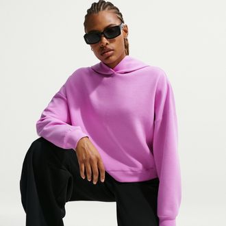 Nike Womens 24.7 ImpossiblySoft Pullover Hoodie in Purple | IR1929-503