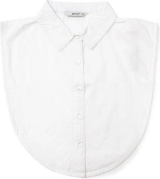 Only Klassiek Mouwloos Katoenen Shirt met Knoopsluiting - Dames - Sjaals - Wit - ONE Size - Katoen - Accessoires