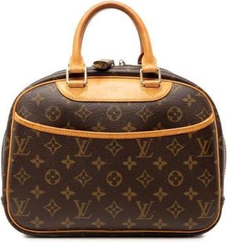 Louis Vuitton Pre-owned Trouville Handbag - Dames - Vintage Handtas - Bruin - ONE Size - Leer - Vintage