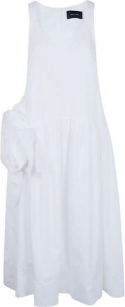 Simone Rocha Pressed Rosette Tapered Back Flounce Dress