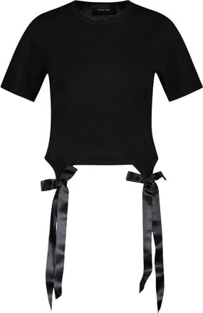 Simone Rocha Bow Tails T-Shirt - Cotton - Black