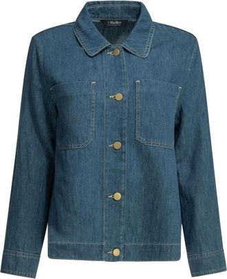 Max Mara Chaqueta Vaquera Galante - Jackets - Mujer - Azul - M