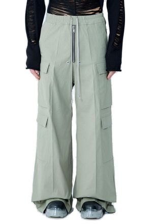 Rick Owens Wide-leg Cargobelas Drawstring Trousers