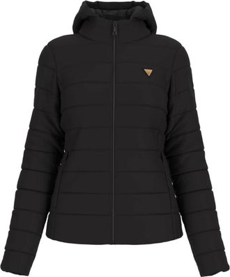 Guess Diann Puffer Jacket - Dames - Winterjassen - Zwart - M - Leer - Jassen