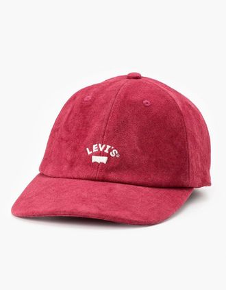 Levi's Womens Lazy Girl Logo Print Wordmark Dad Cap - Red - Size: LADIES
