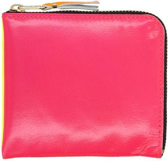 Comme Des Garçons Super Fluo Small Zip Coin Wallet