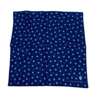 Louis Vuitton Pre-owned Scarves, unisex, Blue, Size: ONE SIZE Pre-owned Silk Handkerchief