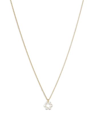Sophie Bille Brahe 14K yellow gold Luna Perle necklace - women - 14kt Recycled Yellow Gold/Freshwater Pearl - 43