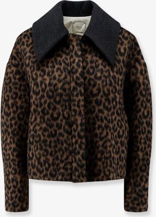Alysi Giubbino in lana vergine e mohair con motivo animalier - ALYSI - gender_Woman