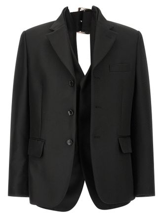 Comme Des Gar&ccedil;ons Comme Des Gar&ccedil;ons Double Layer Effect Blazer