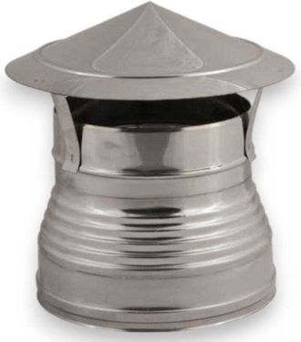 No Brand Chimenea De Doble Pared Con Casquillo Chino De Acero Inoxidable Aislamiento De Lana De Roca - Tama&ntilde;o &Oslash; 15/20 Cm