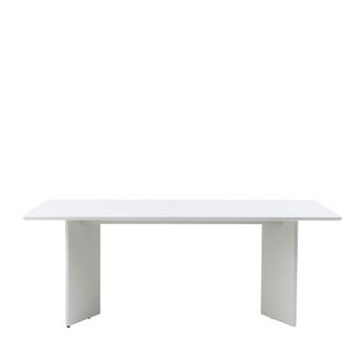 DRAWER Mesa de comedor para 6 personas de madera - Greige