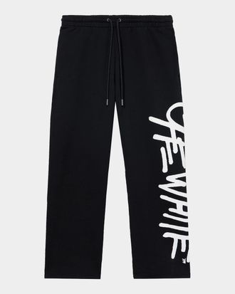 Off-white Spray Logo Drawstring Sweatpants