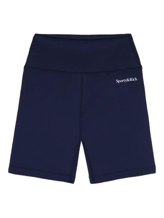 Sporty & Rich high-waisted shorts - Blue