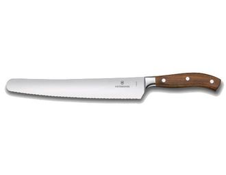 Victorinox by Swiss Army Grand Ma&icirc;tre Cuchillo De Pan 26 Cm Marr&oacute;n