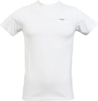 Off-white Logo Detail T-shirt in White Cotton