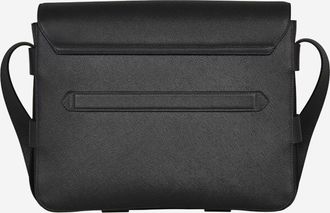 Montblanc Mens Leather Shoulder Bag Black