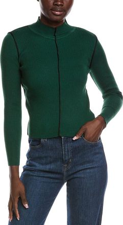 Alberta Ferretti Philosophy Rib Mock Neck Sweater
