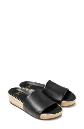 beek Pelican Jute Slide Sandal in Black at Nordstrom Rack, Size 7