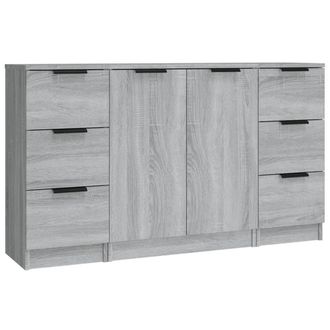 Berkfield Home Sideboards 3 pcs Grey Sonoma Engineered Wood