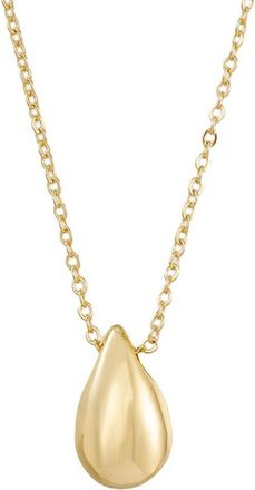 Adornia Adornia 14K Plated Teardrop Necklace