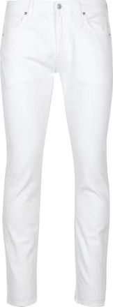 Mauro Grifoni Slim-fit Jeans - Heren - Slim Fit Jeans - Wit - W31 - Katoen - Jeans
