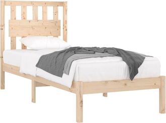 vidaXL Vidaxl - 3103923 Bed Frame without Mattress Solid Wood 100x200 cm (810007+818555)