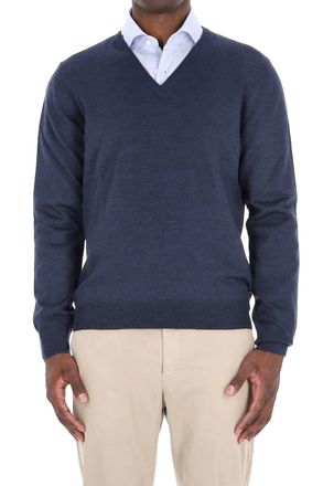 Barba Virgin Wool V-Neck Sweater