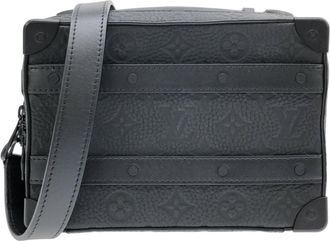 Louis Vuitton Black Leather Shoulder Bag (Pre-Owned)