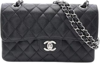 Chanel Pre-owned Vintage Schoudertas - Dames - Vintage Schoudertas - Zwart - ONE Size - Leer - Vintage