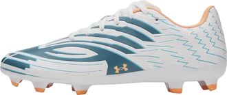 Under Armour Shadow Select 4 FG White Boundless Blue Orange Bloc 6006230-100