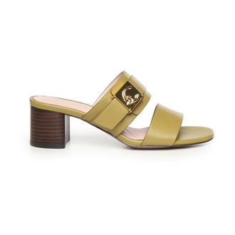 Coccinelle Heeled Mules, female, Green, Size: 10 US Heeled Mules