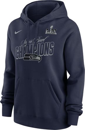 Nike Seattle Seahawks Super Bowl LX Champions Epic Showdown Nike Womens NFL Pullover Hoodie in Blue | 00Z541S78X-UGY