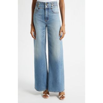 Ramy Brook Liv High Waist Wide Leg Jeans in Light Wash at Nordstrom, Size 25