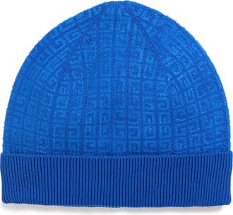 Givenchy Logo Jacquard Knit Beanie in Blue at Nordstrom Rack