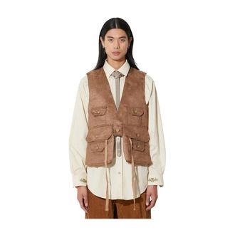 Engineered Garments Hombre, Chaquetas, Marr&oacute;n, Talla: L
