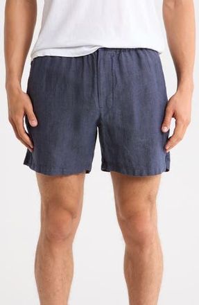Madewell Everywear Linen Shorts in Dark Indigo at Nordstrom Rack, Size Xx-Large