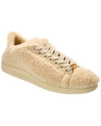 Valentino Vlogo Signature Shearling Sneaker