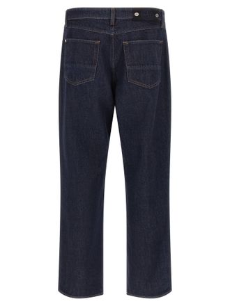 Stone Island Organic Cotton Straight-Leg Jeans - Blue