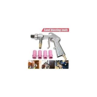 OEM Pistola Neum&aacute;tica De Chorro De Arena Para Decapado + 4 Boquillas Cer&aacute;micas De 4/5/6/7 Mm